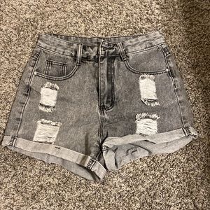 Jean shorts, Shein, size: 4, color: grey